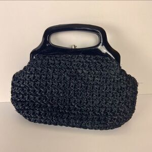 Vintage Donna Bags Purses Black Small Made in Japan